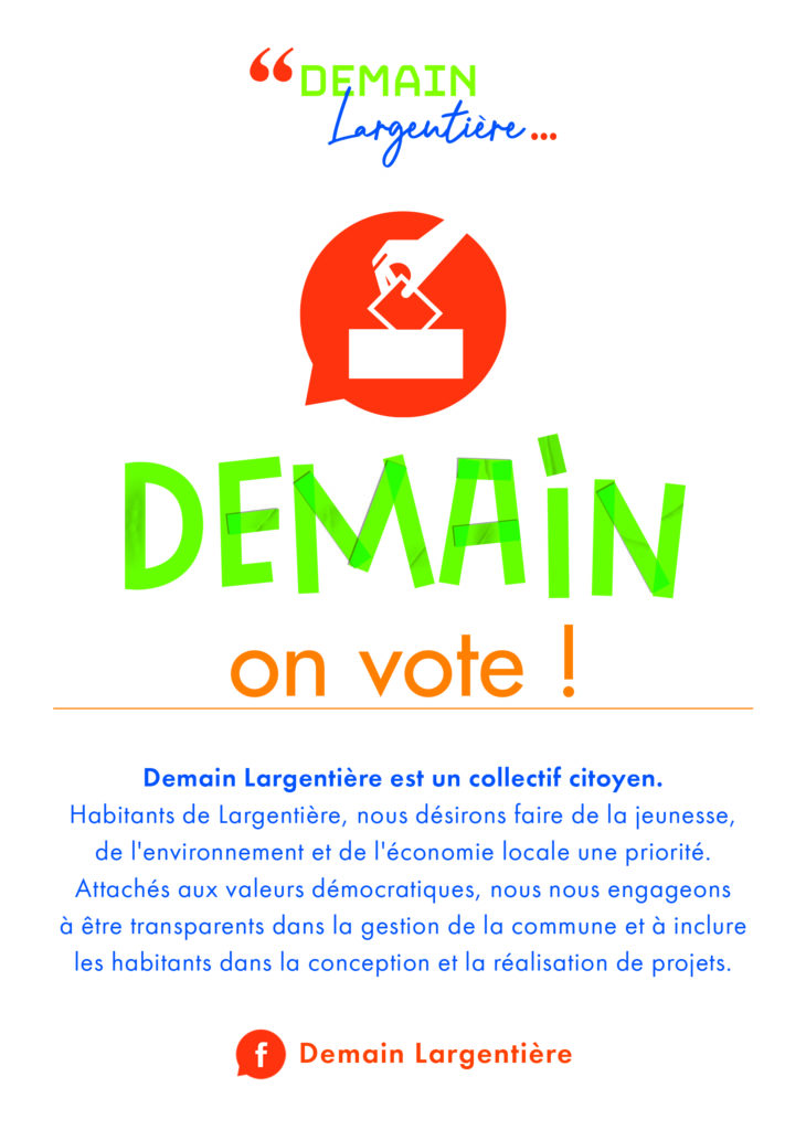 Flyer Demain Largentière on vote